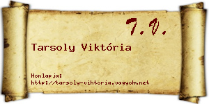Tarsoly Viktória névjegykártya