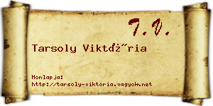Tarsoly Viktória névjegykártya